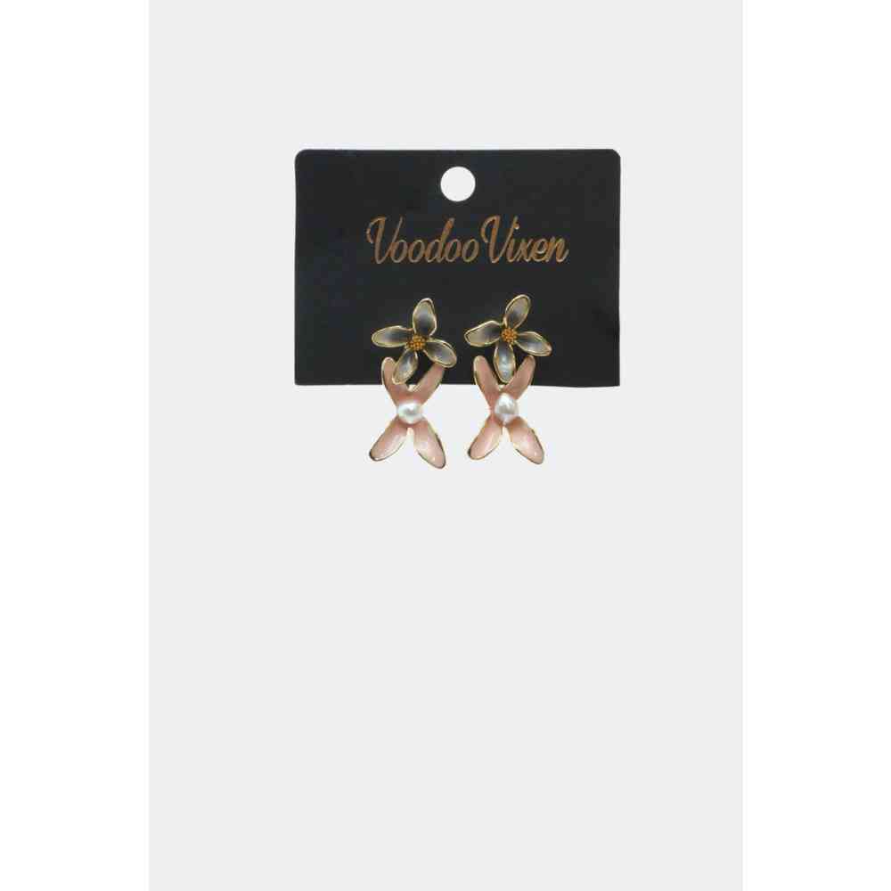 Voodoo Vixen - Double Flower Hoop Des boucles d'oreilles - Multicolore